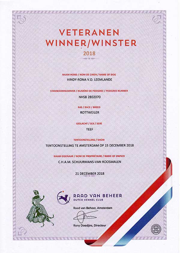 certificaat Veteranen Winster