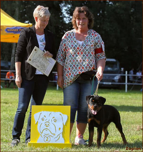 Rottweiler Luke 3e plaats